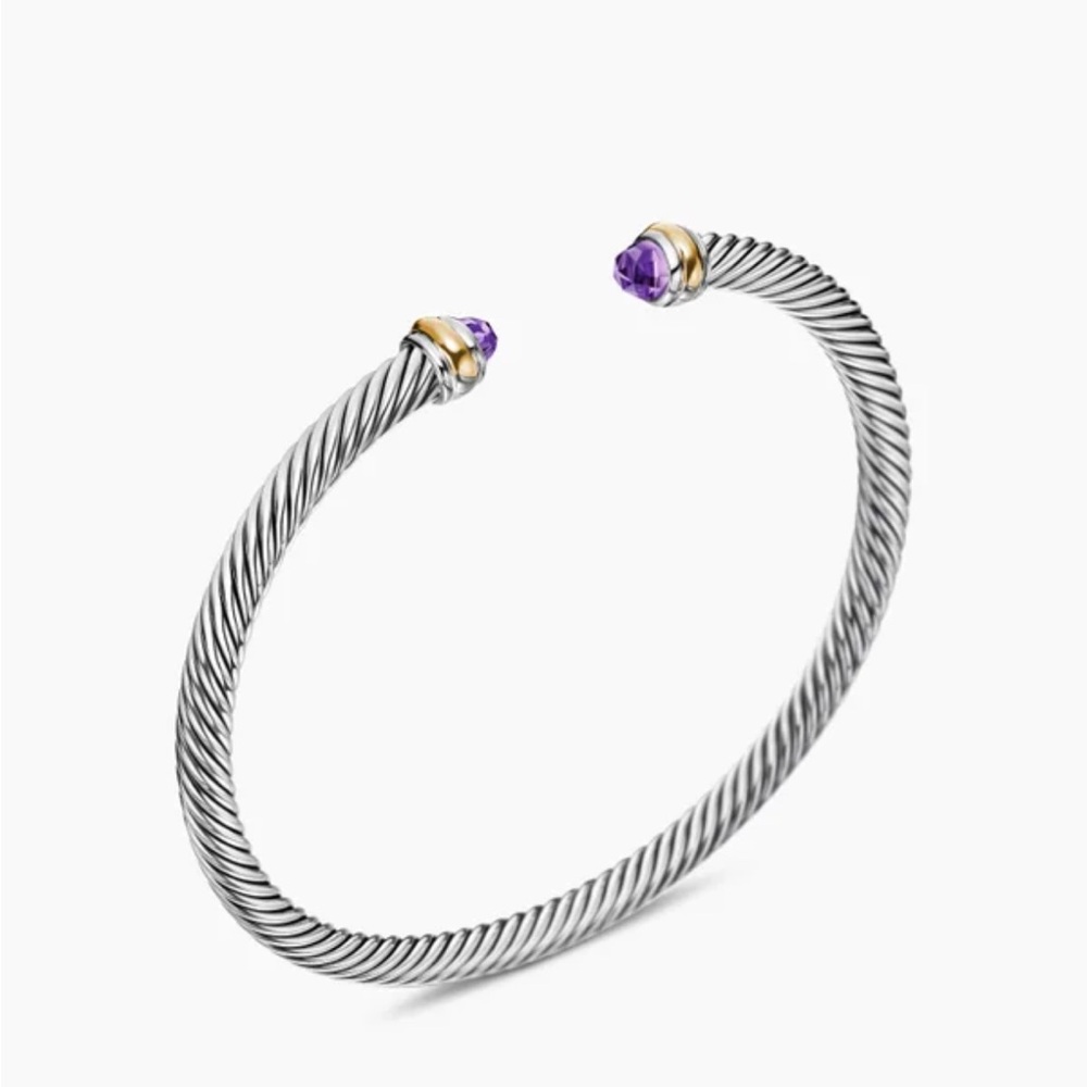 David Yurman Cable Classic 4mm Amethyst - Picture 2 of 4